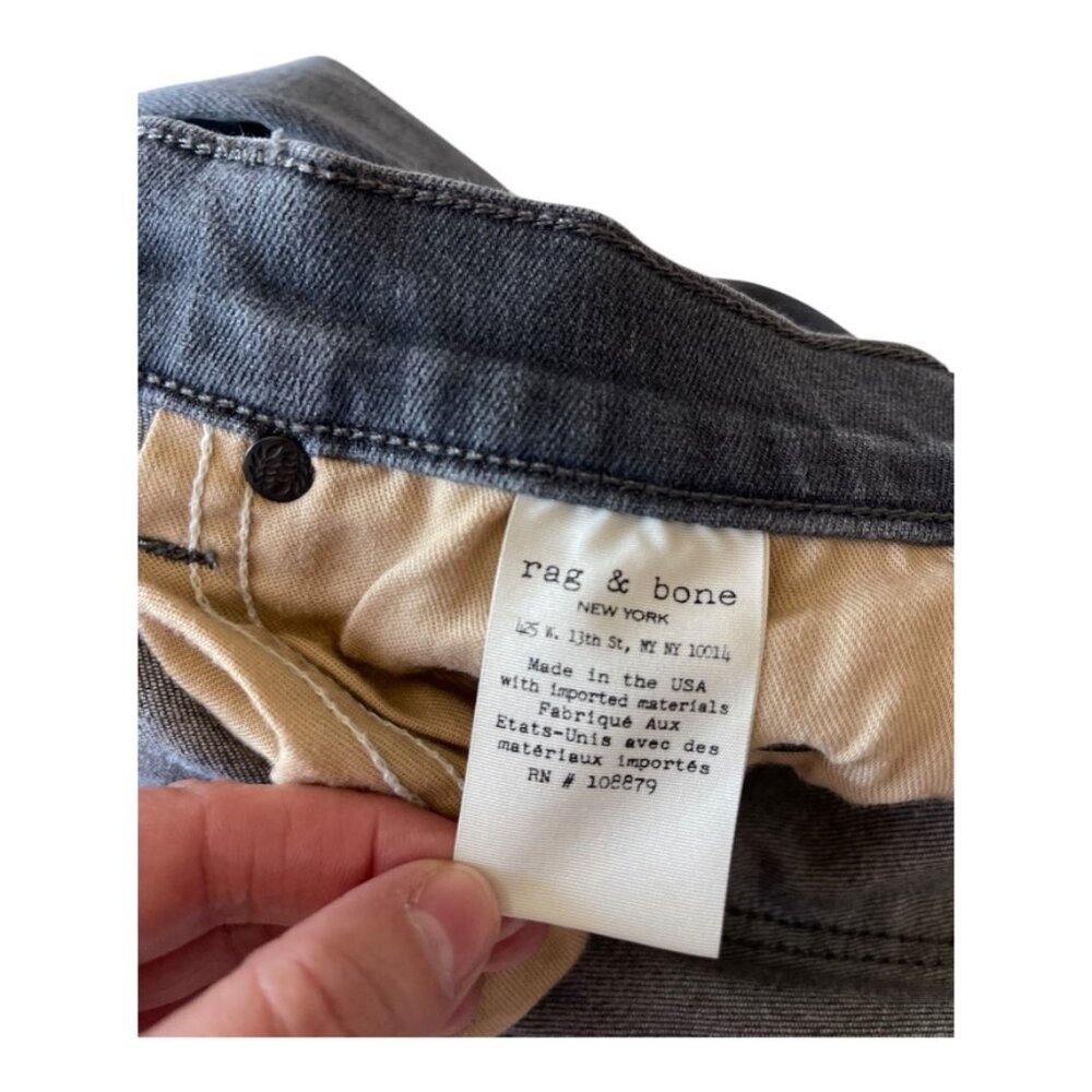 Rag & Bone women's Skinny 9 Inch skinny jeans pants size 26 - Picture 12 of 12